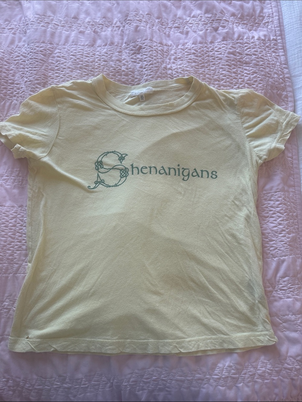 Truly Madly Deeply los angeles yellow Shenanigans t shirt